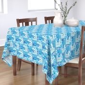 New Hawaiian Motif - blue