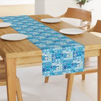 New Hawaiian Motif - blue