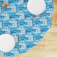 New Hawaiian Motif - blue