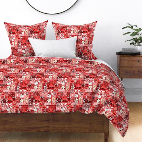 New Hawaiian Motif - red