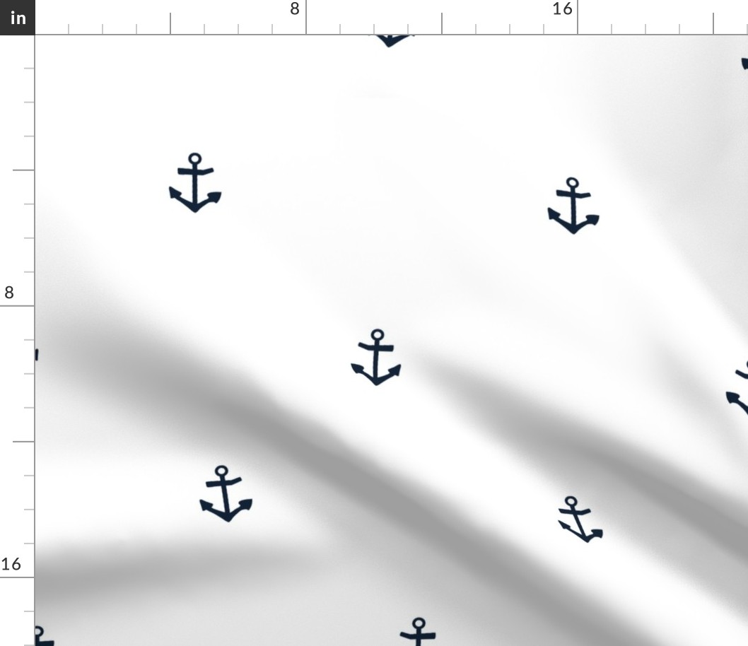 Anchor white and navy