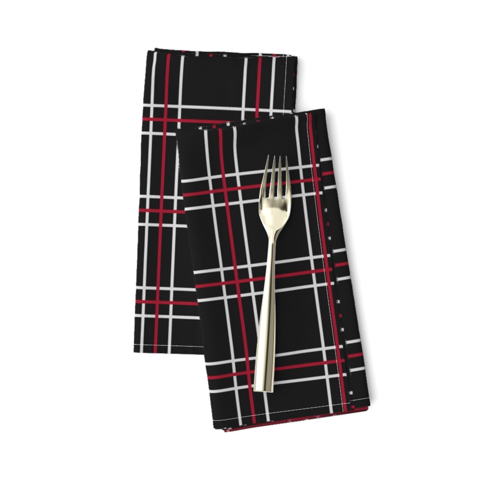 Persona 5 Shujin High School Uniform Plaid (Black/Red/White)