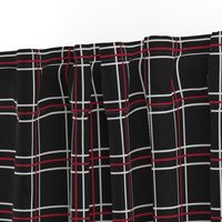 Persona 5 Shujin High School Uniform Plaid (Black/Red/White)