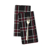 Persona 5 Shujin High School Uniform Plaid (Black/Red/White)