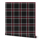 Persona 5 Shujin High School Uniform Plaid (Black/Red/White)