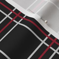 Persona 5 Shujin High School Uniform Plaid (Black/Red/White)