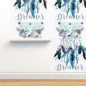 56"x72" Dreamer / Teal & Lilac Dream Catcher