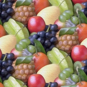 painted fruit basket