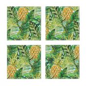 Tropical  Leaves - Pineapple - Green