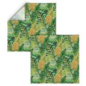 Tropical  Leaves - Pineapple - Green