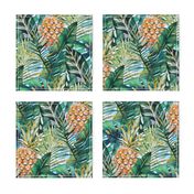 Tropical Vegetation - Pineapple - Teal