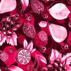 Pink fruits