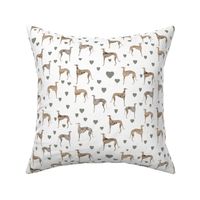 greyhounds, "poets and philosophers",  white, beige, grey