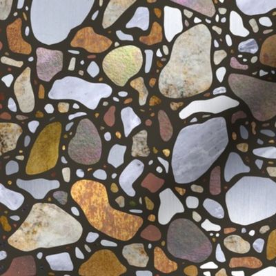 Terrazzo Pattern on Gray