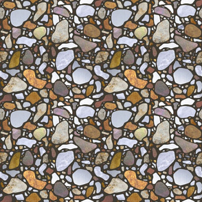 Terrazzo Pattern on Gray