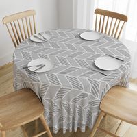 Herringbone 2 on Grey Linens