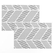 Herringbone 2 on Grey Linens