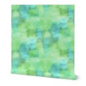 fiesta watercolor squares - green and blue