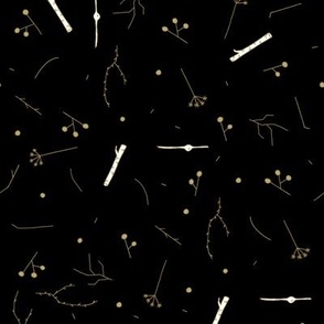Twigs - Black and Gold // by Sweet Melody Designs