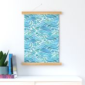 Abstract watercolor waves