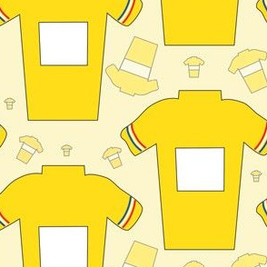 TDF Yellow Cycling Jersey Maillot Jaune