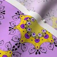 Paisley Circles 2 Yellow Purple