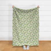 Avocado  Fabric on White