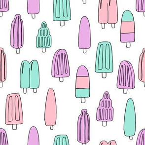 popsicle fabric // ice cream summer popsicles fabric food tropical summer design by andrea lauren - pastel