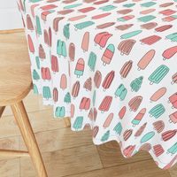 popsicle fabric // ice cream summer popsicles fabric food tropical summer design by andrea lauren - coral and mint