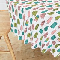 popsicle fabric // ice cream summer popsicles fabric food tropical summer design by andrea lauren - pink and turquoise