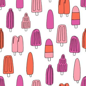 popsicle fabric // ice cream summer popsicles fabric food tropical summer design by andrea lauren - pink orange