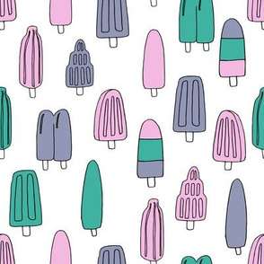 popsicle fabric // ice cream summer popsicles fabric food tropical summer design by andrea lauren - purple and green