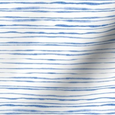 Blue Watercolor Stripes