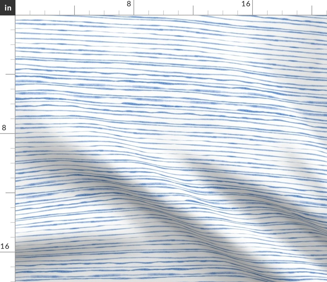 Blue Watercolor Stripes