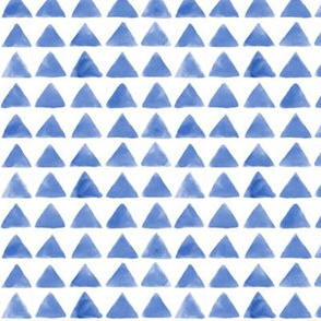 Blue Watercolor Triangles