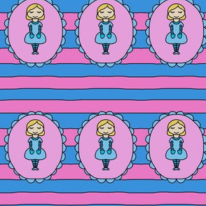 Little Princess stripes in Pink and Blue