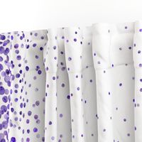 purple watercolor dots border