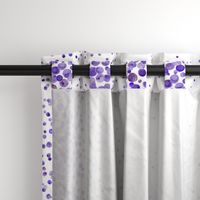 purple watercolor dots border