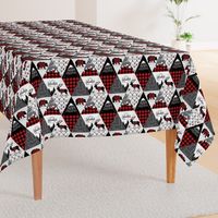 Cheater quilt - buffalo little adventurer - 8 inches repeat