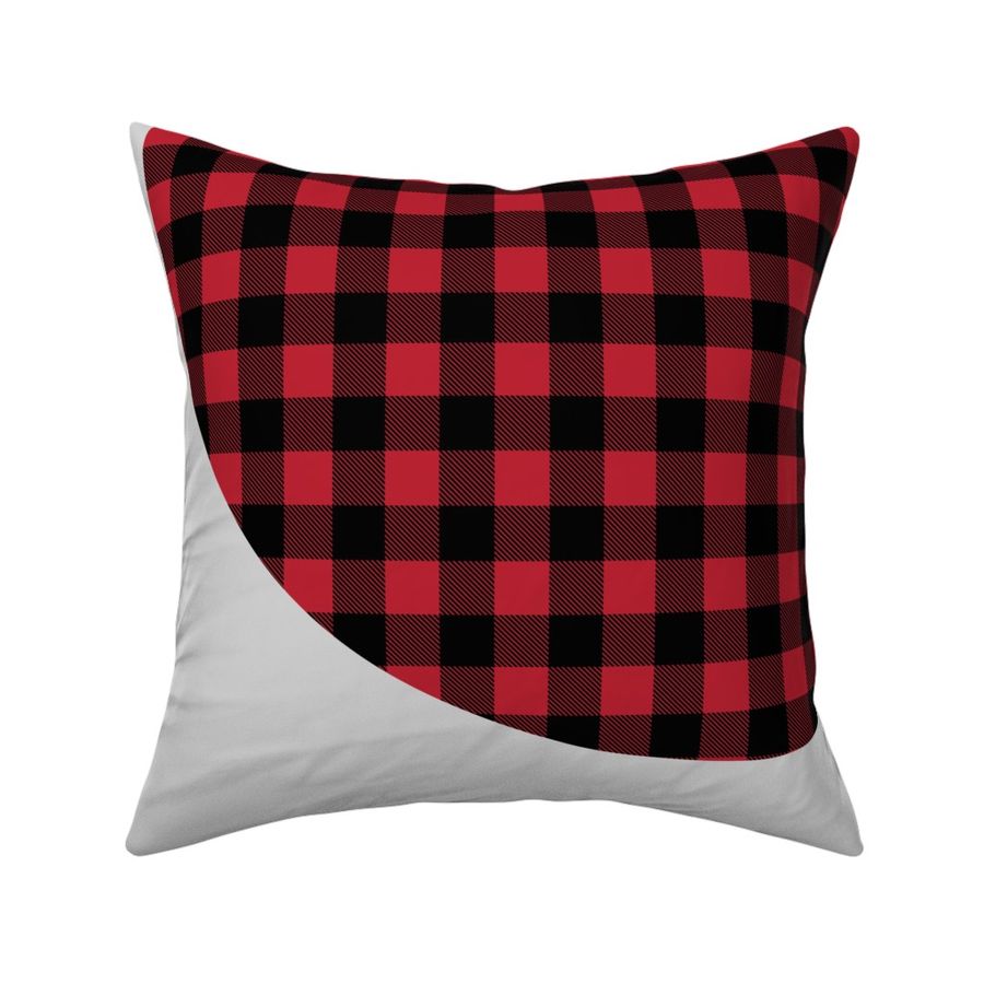 42" - monthly picture blanket - buffalo plaid moose - watch me grow