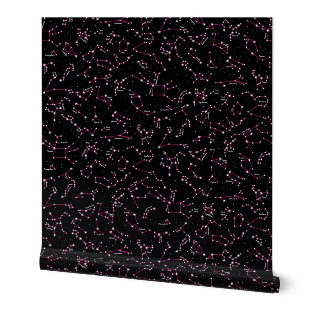 The Night Sky (Black and Pink)