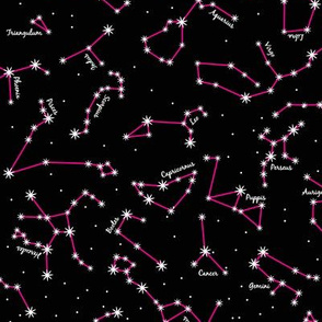 The Night Sky (Black and Pink)