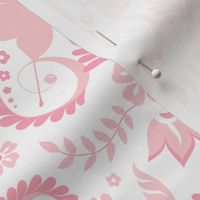 Butterfly Damask - Baby Soft Pink