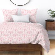 Butterfly Damask - Baby Soft Pink