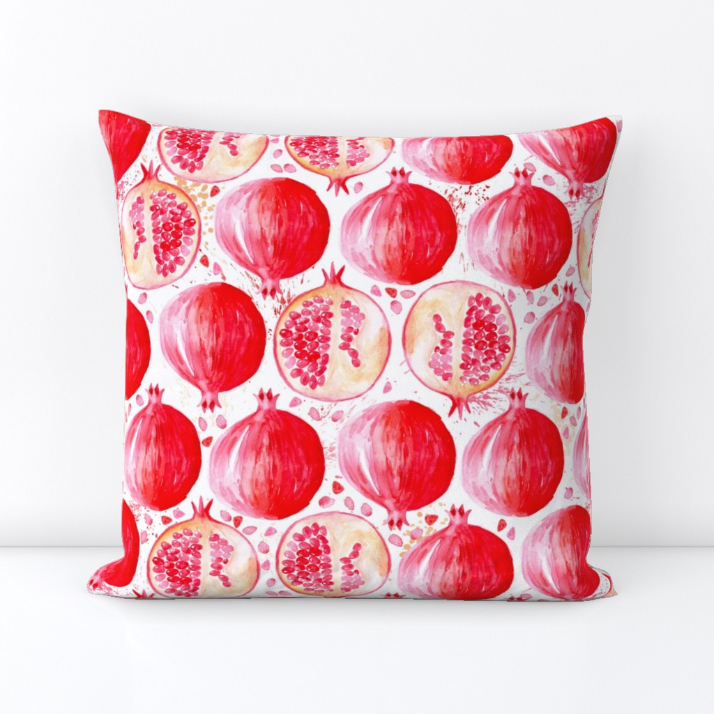 watercolor pomegranate