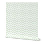 Diamond checker - pale green and white