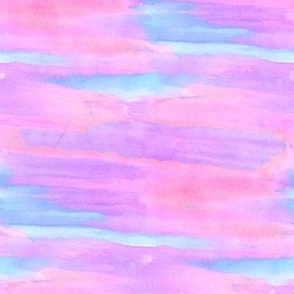 Abstract Watercolor Cotton Candy