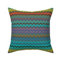 CHEVRON 1 LAMP PSYCHEDELIC FEVER EMERALD TEAL