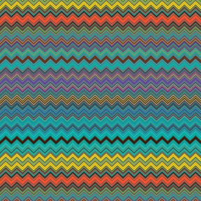 CHEVRON 1 LAMP PSYCHEDELIC FEVER EMERALD TEAL