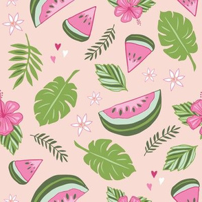 Watermelons on Pink